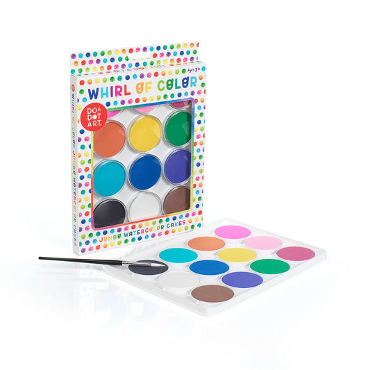 Whirl of Color Jumbo Watercolor Cakes