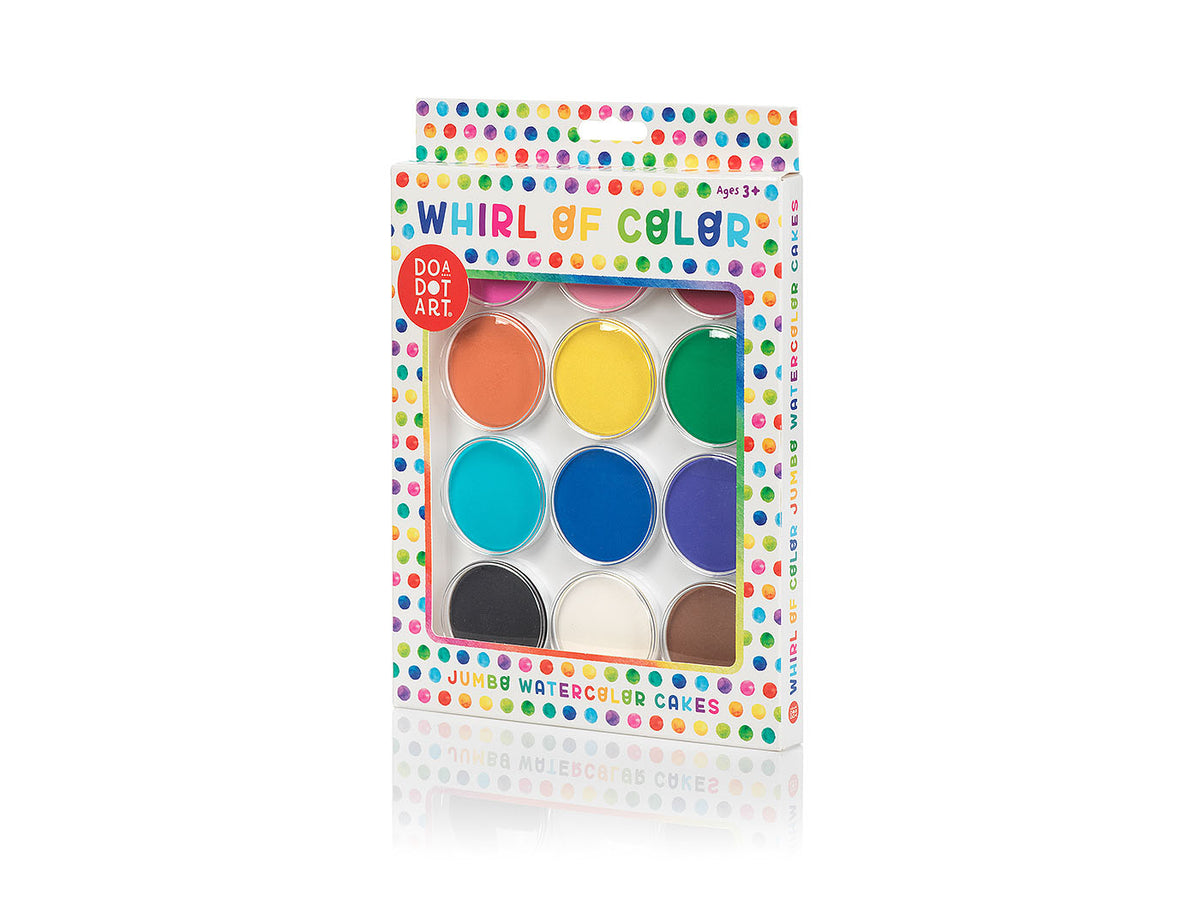 Whirl of Color Jumbo Watercolor Cakes
