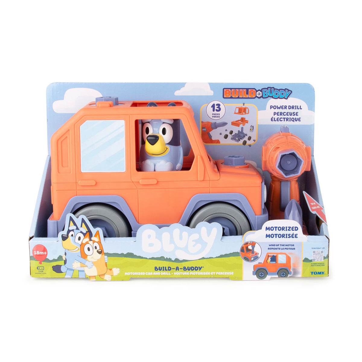 Bluey Build-A-Buddy Motorized Car and Drill