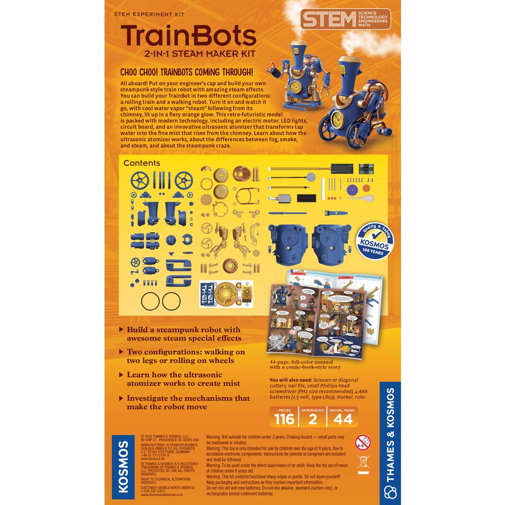 TrainBots: 2-in-1 Steam Maker Kit