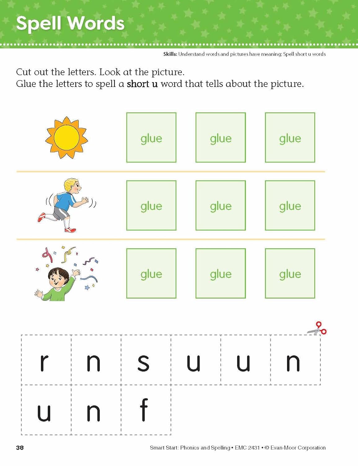 Smart Start: Phonics and Spelling Activity Book, Grade K