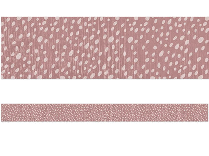 Classroom Cottage Vintage Rose Dots Straight Border Trim