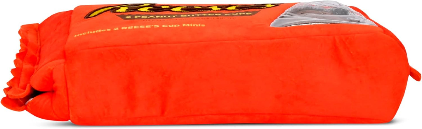 iscream Reese's Peanut Butter Cups Package 19" x 8.5" Pillow Set with Two Plushie Cups