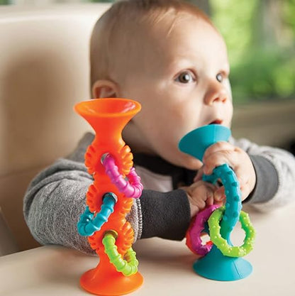 pipSquigz Loops - Orange. Teething toy for babies