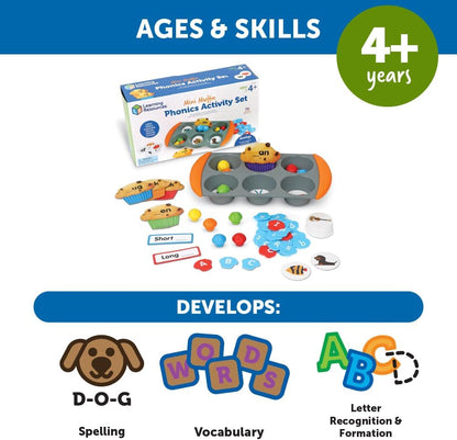 Mini Muffin Phonics Activity Set