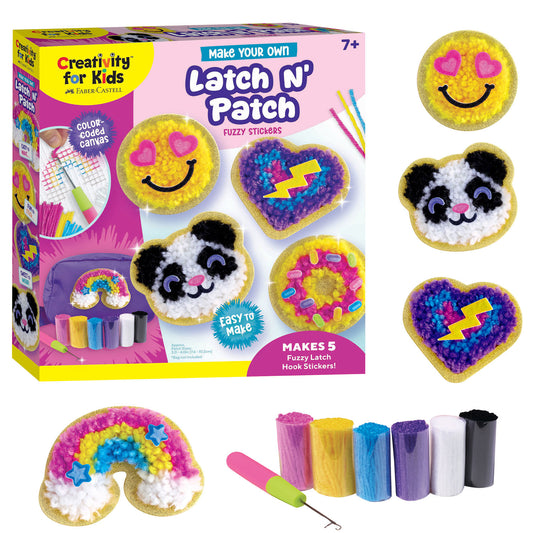 MYO Creativity for Kid Make Your Own Latch N' Patch Fuzzy Stickers