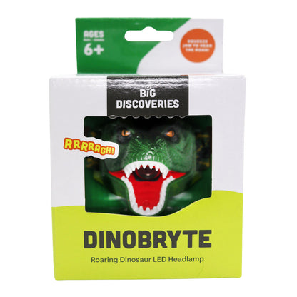 DinoBryte Roaring Dinosaur LED Headlamp