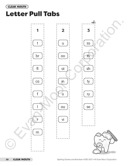 Evan-Moor Spelling Games and Activities, Grade 1