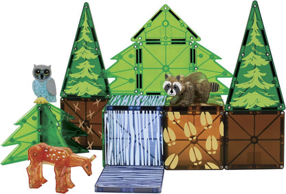 Magna-Tiles Forest Animals deer, bear, owl, racoon