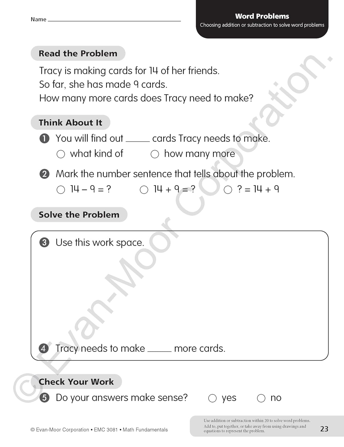 Math Fundamentals, Grade 1 - Teacher Reproducibles, Print