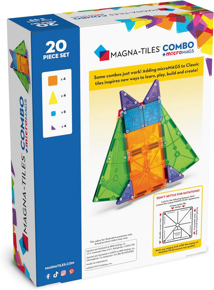 Magna-Tiles microMAGS 20-piece Combo Set