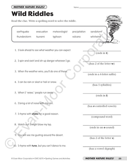 Evan-Moor Spelling Games and Activities, Grade 5