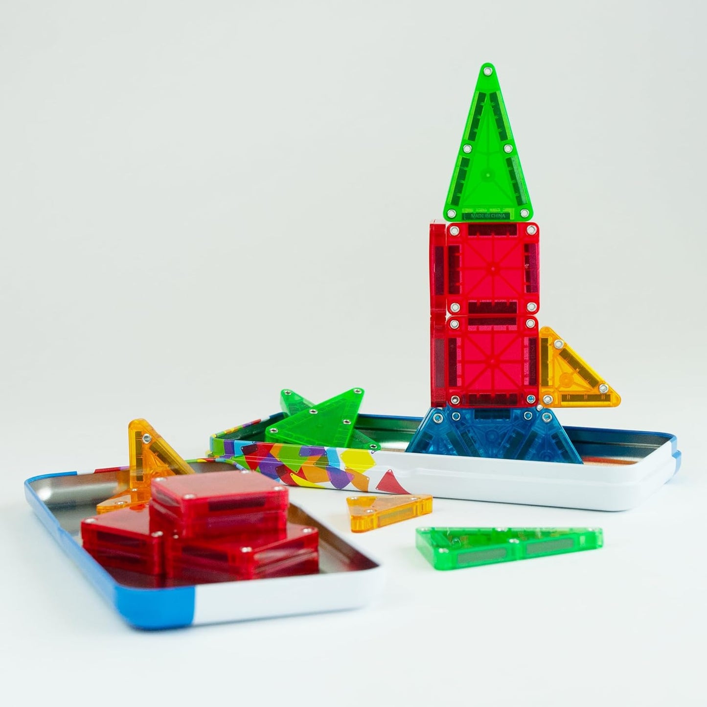 Magna-Tiles microMAGS 26-piece Travel Set: Bold Colors