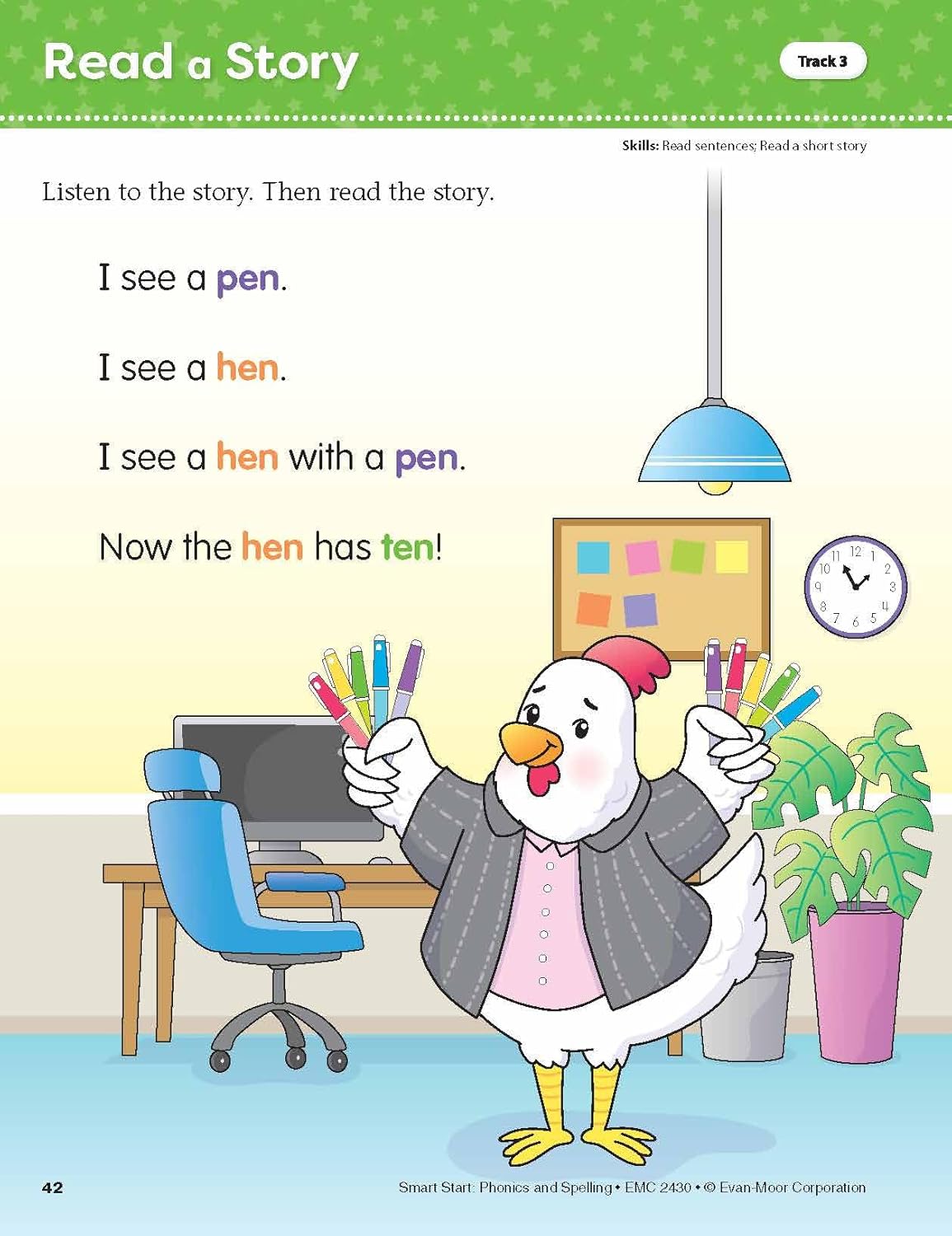 Smart Start: Phonics and Spelling Activity Book, Grade PreK