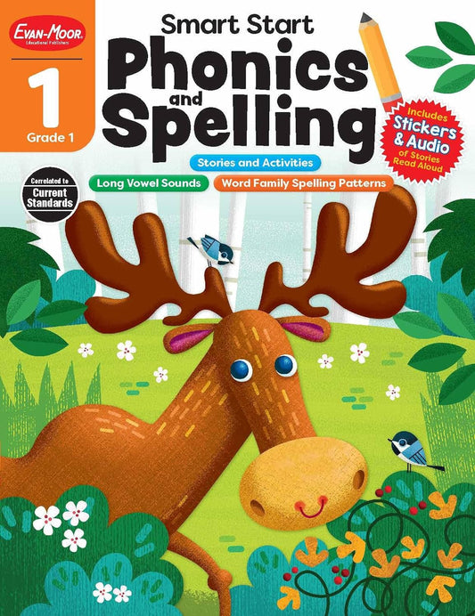 Smart Start: Phonics and Spelling Activity Book, Grade 1