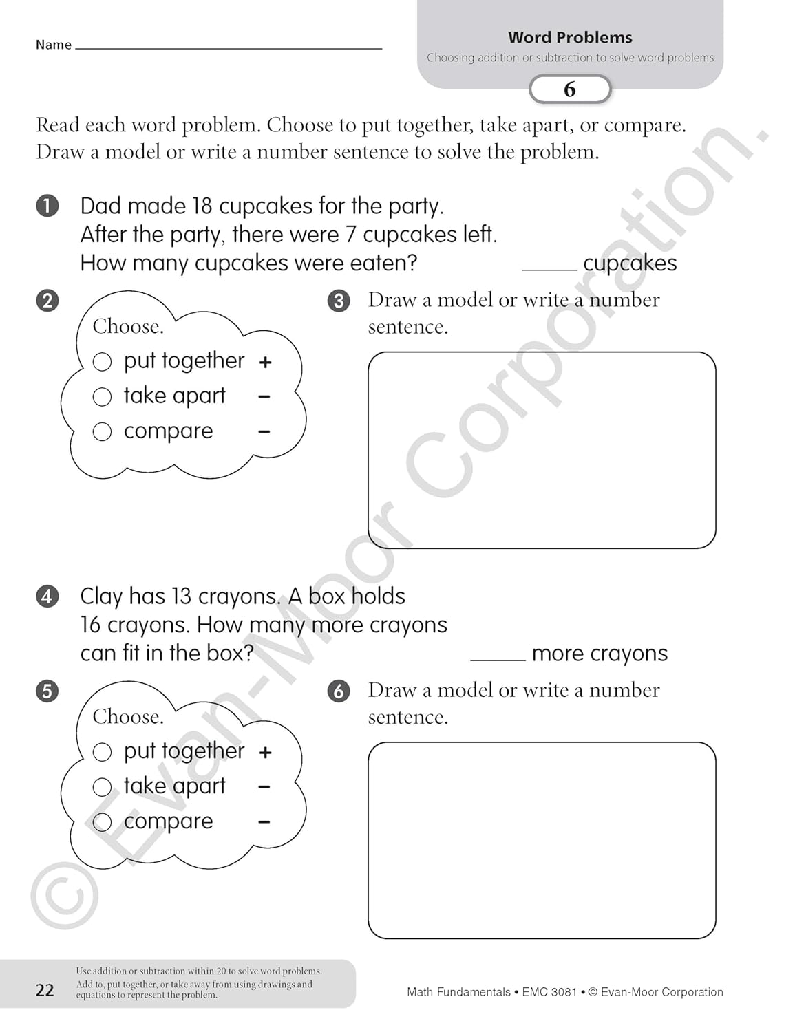 Math Fundamentals, Grade 1 - Teacher Reproducibles, Print