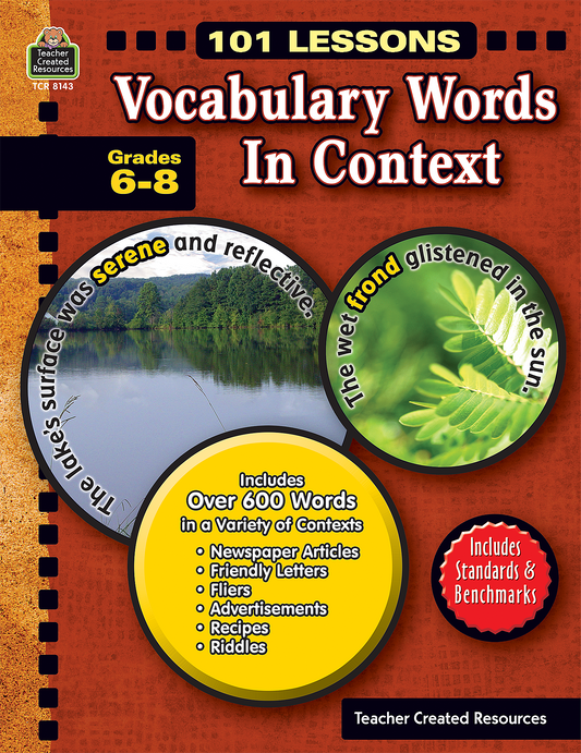 101 Lessons: Vocabulary Words in Context (Gr. 6–8)