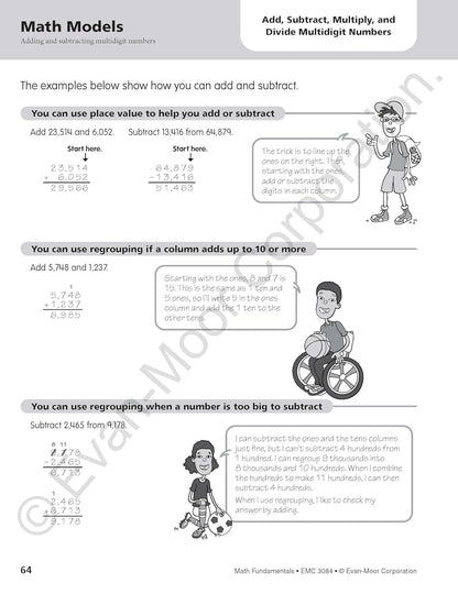 Math Fundamentals, Grade 4 - Teacher Reproducibles, Print