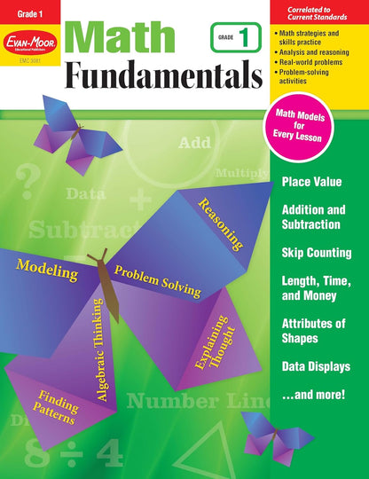 Math Fundamentals, Grade 1 - Teacher Reproducibles, Print