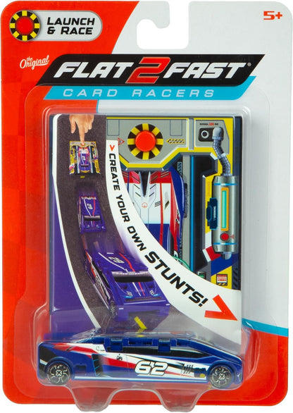 Flat 2 Fast Stunt Card Racers (assorted colors)