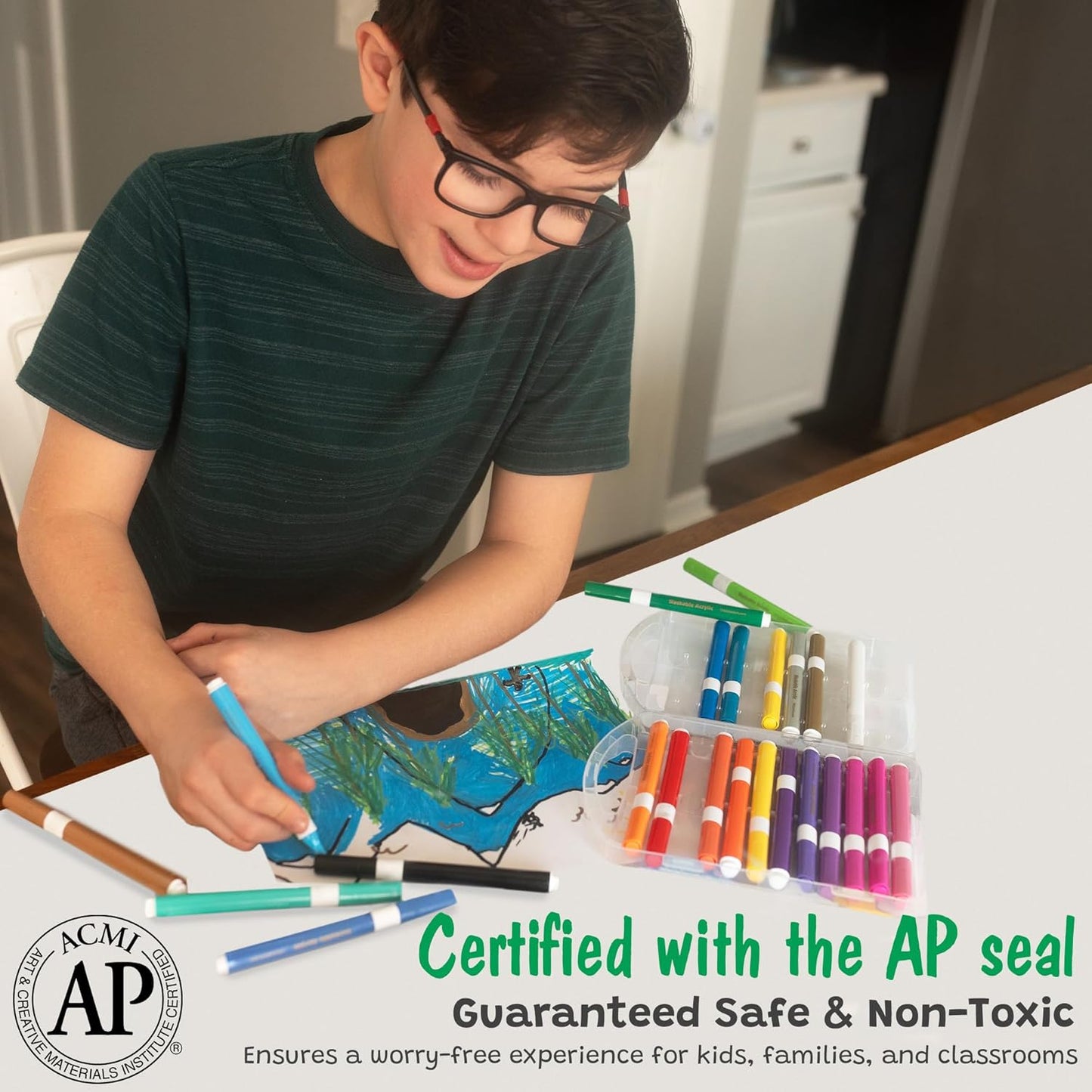 Magic Stix Washable Acrylic Markers Set of 12