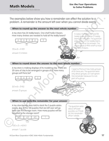 Math Fundamentals, Grade 4 - Teacher Reproducibles, Print