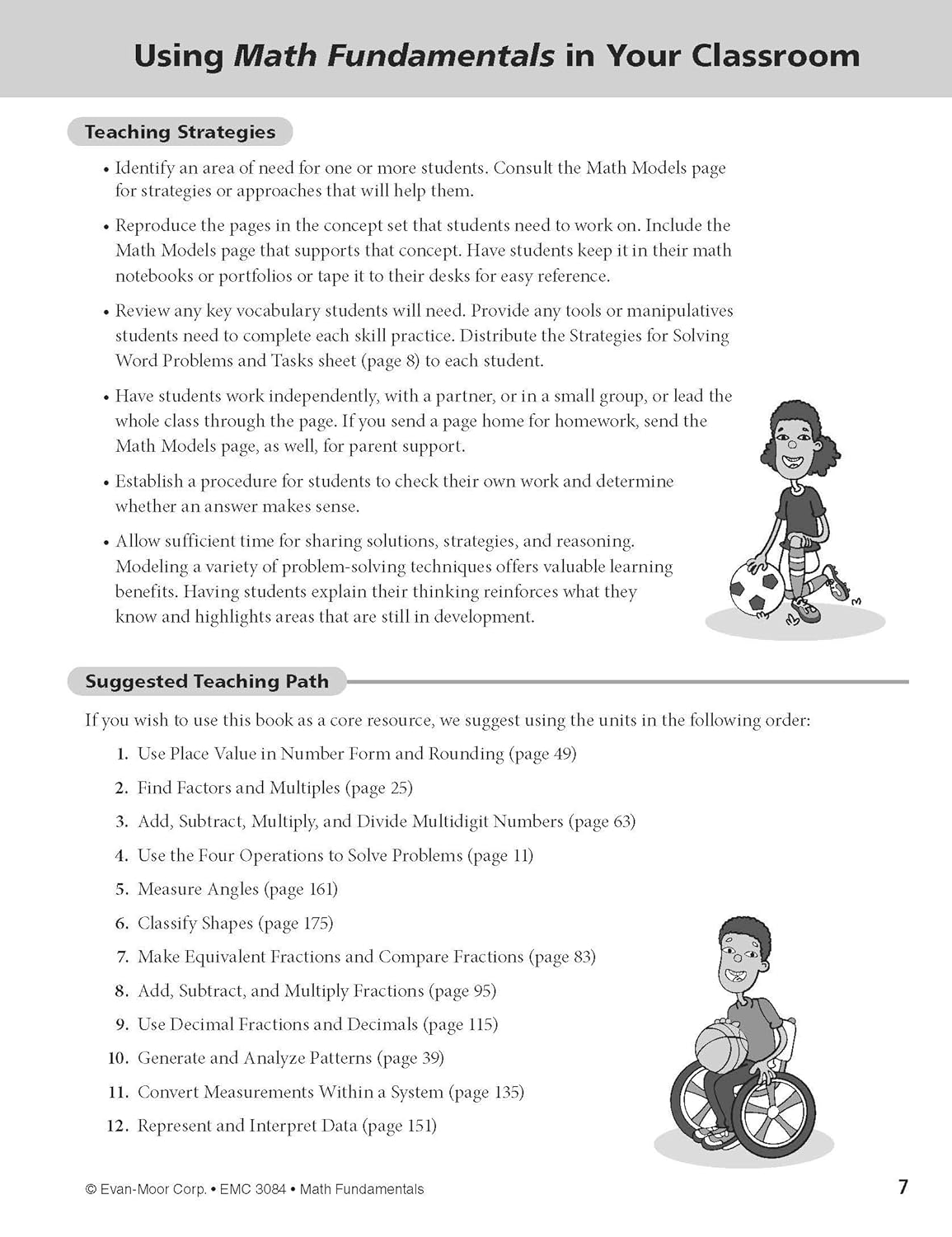 Math Fundamentals, Grade 4 - Teacher Reproducibles, Print