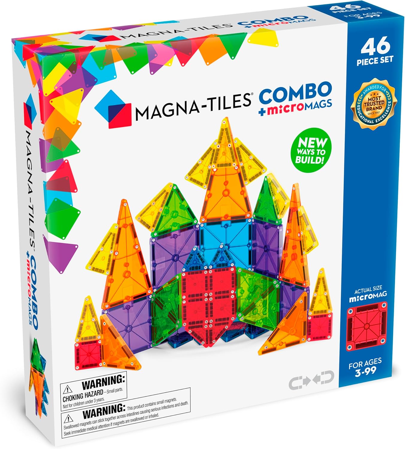 Magna-Tiles microMAGS 46-piece Combo Set