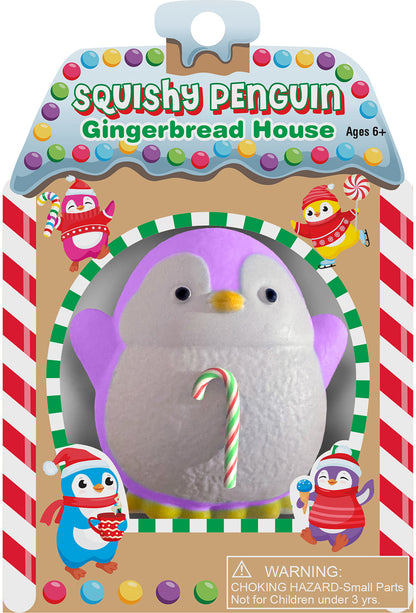 Squishy Penguin Gingerbread House (Assorted Colors)