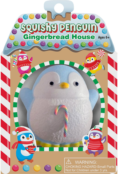 Squishy Penguin Gingerbread House (Assorted Colors)