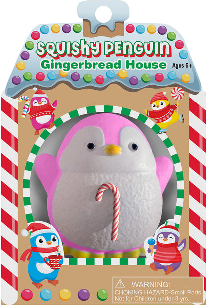 Squishy Penguin Gingerbread House (Assorted Colors)