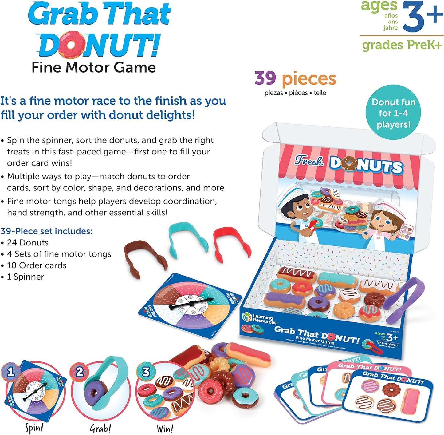 Grab That Donut! Fine Motor Game