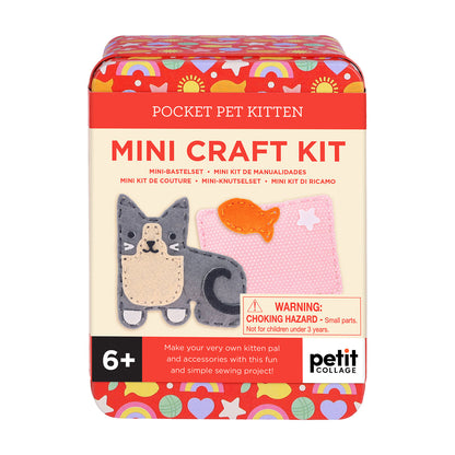 Petit Collage Mini Craft Kit: Pocket Kitten