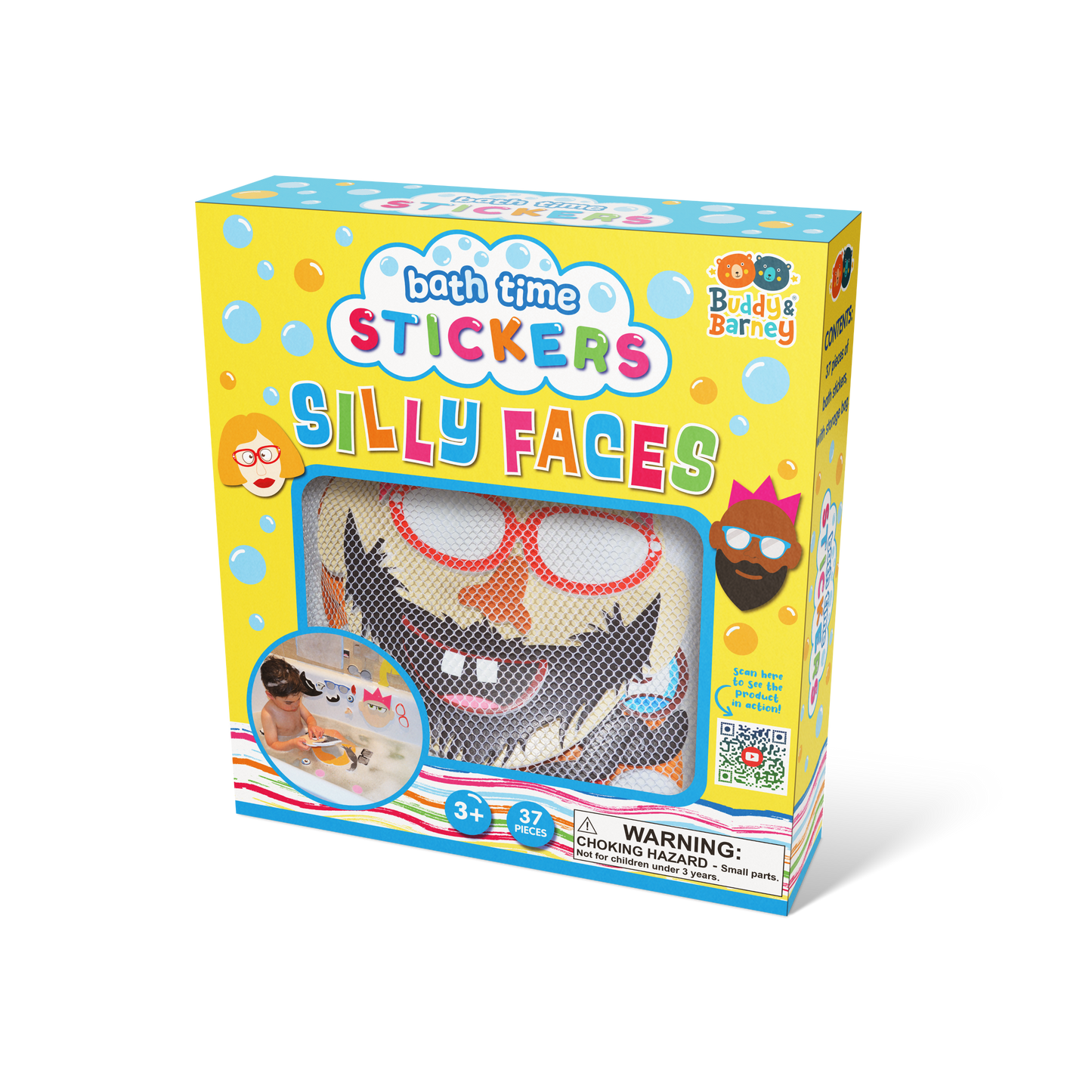 Bath Time Sticker Silly Faces