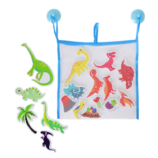 Bath Stickers with Header Card – Dinosaurs