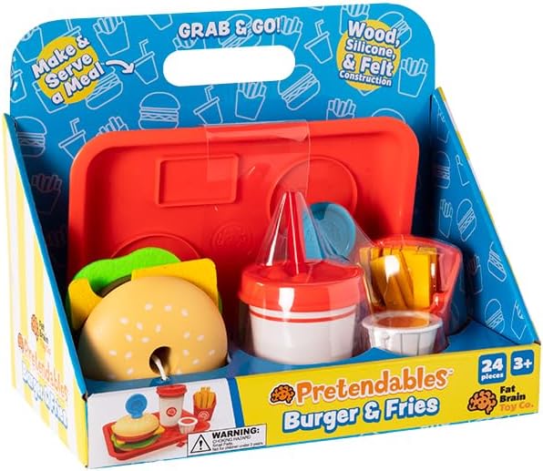 Pretendables Burger & Fries Set by Fat Brain