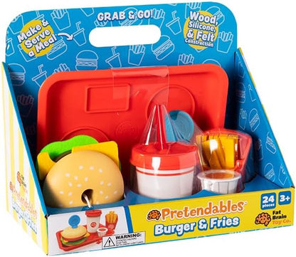 Pretendables Burger & Fries Set by Fat Brain