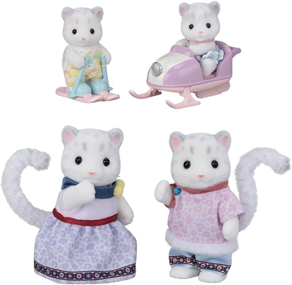 Calico Critters Snow Leopard Family