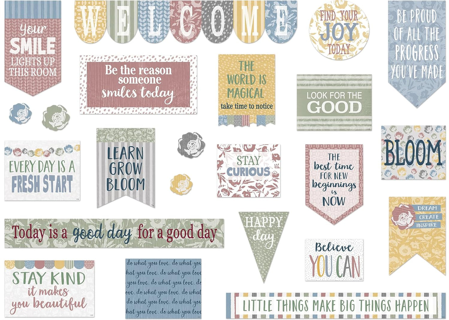 Classroom Cottage Mini Bulletin Board Set