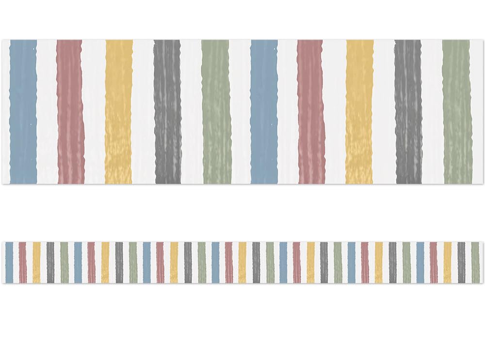 Classroom Cottage Stripes Border Trim