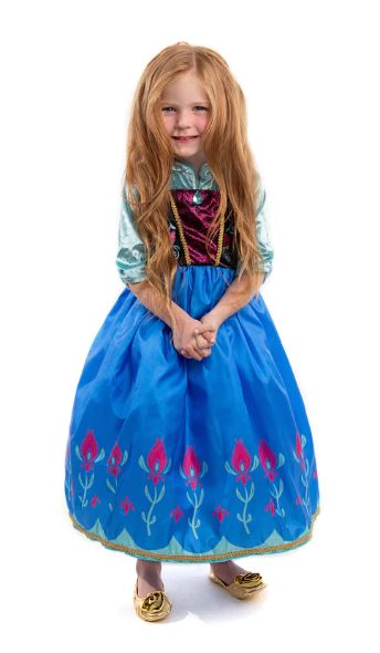 Little Adventures - Alpine Princess Dress. Anna, blue costume.