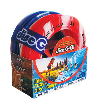 Disc Go! Mini Travel Disc Game - Red, White, & Blue