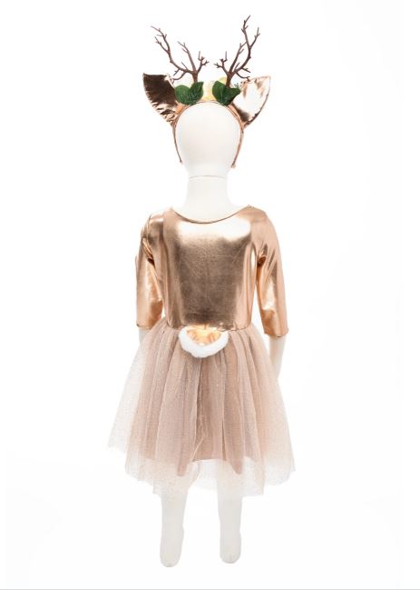 Great Pretenders Woodland Deer with Headband (size flexible ages 5–6). Deer costume for girls.