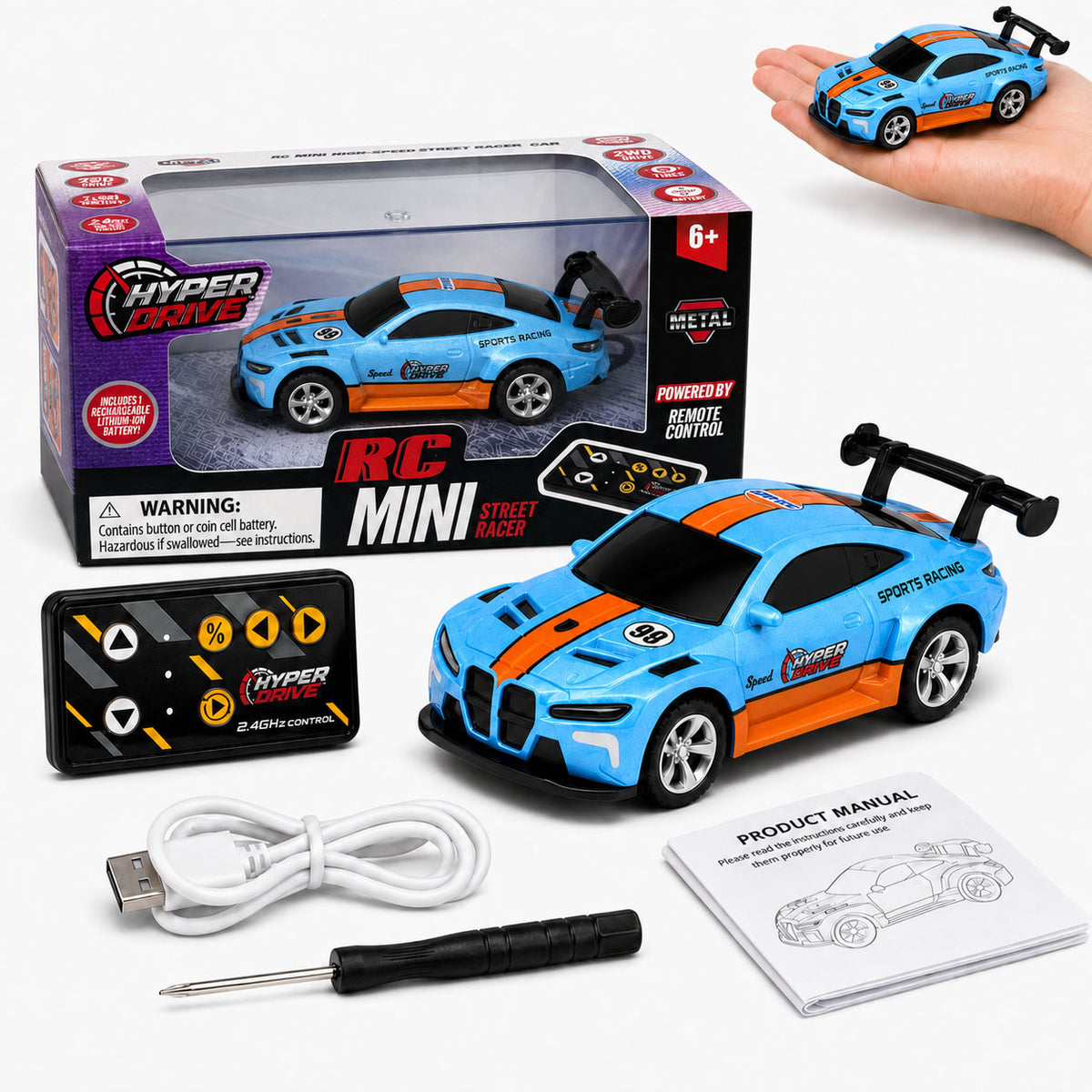 Hyper Drive Mini RC Race Car