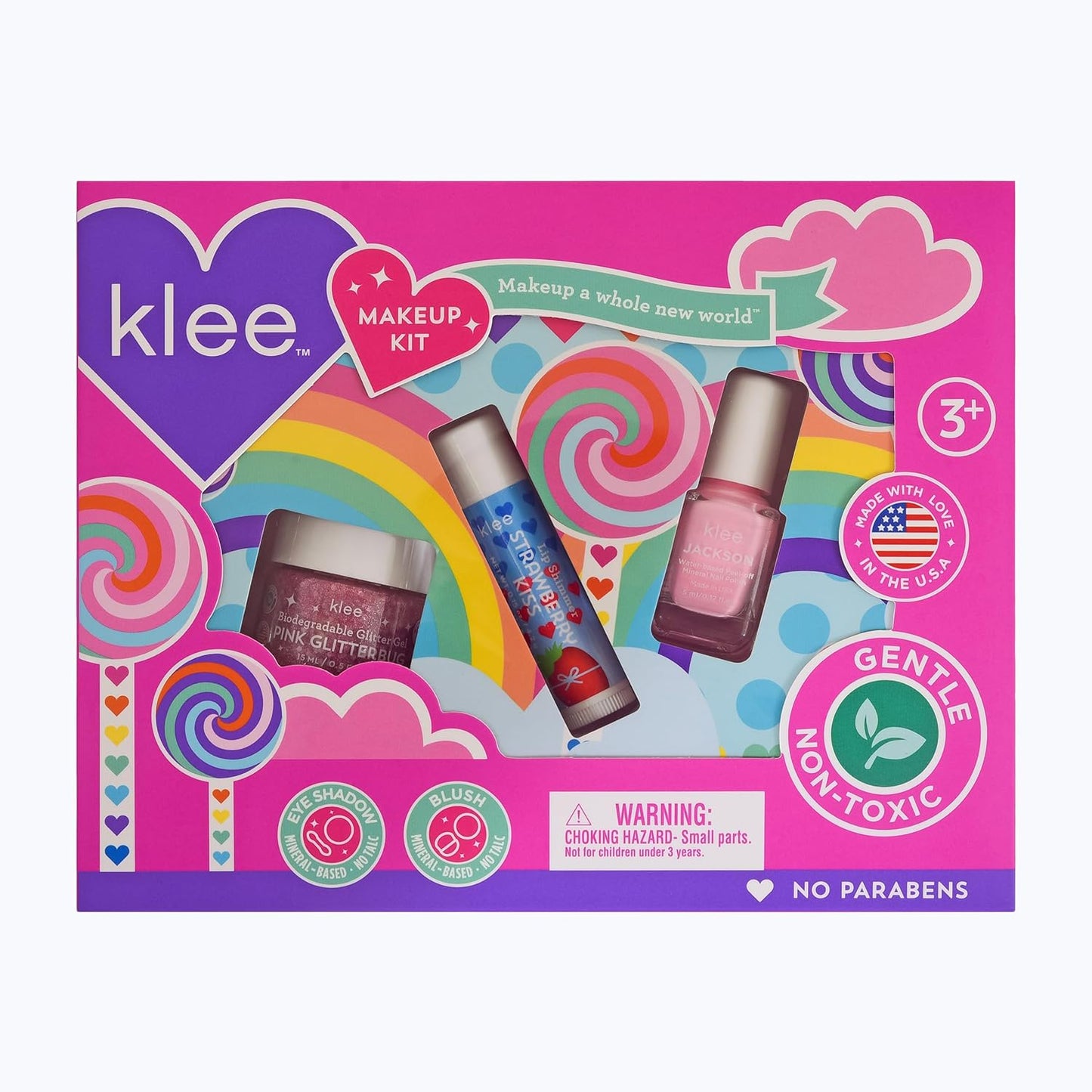 Klee Kids Spinning Pink Makeup Kit