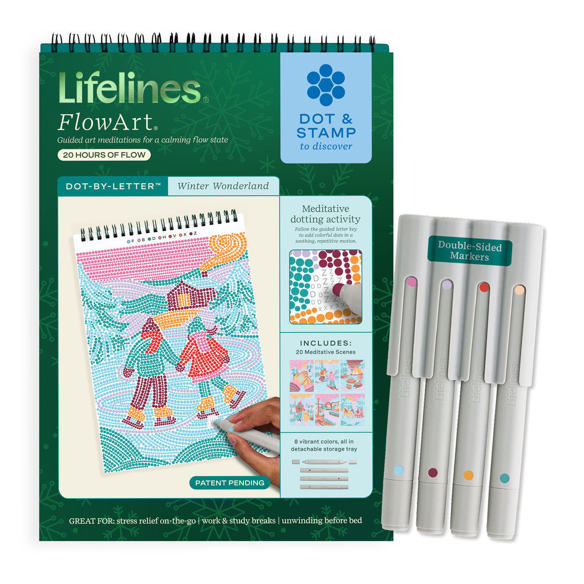 Lifelines FlowArt Dot-By-Letter - Winter Wonderland