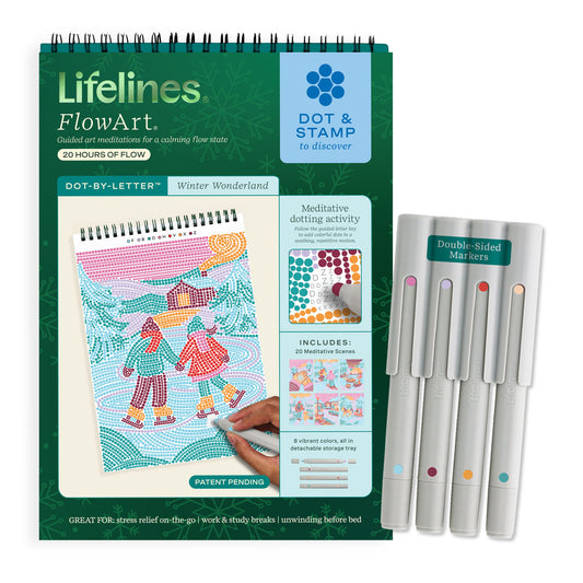 Lifelines FlowArt Dot-By-Letter - Winter Wonderland