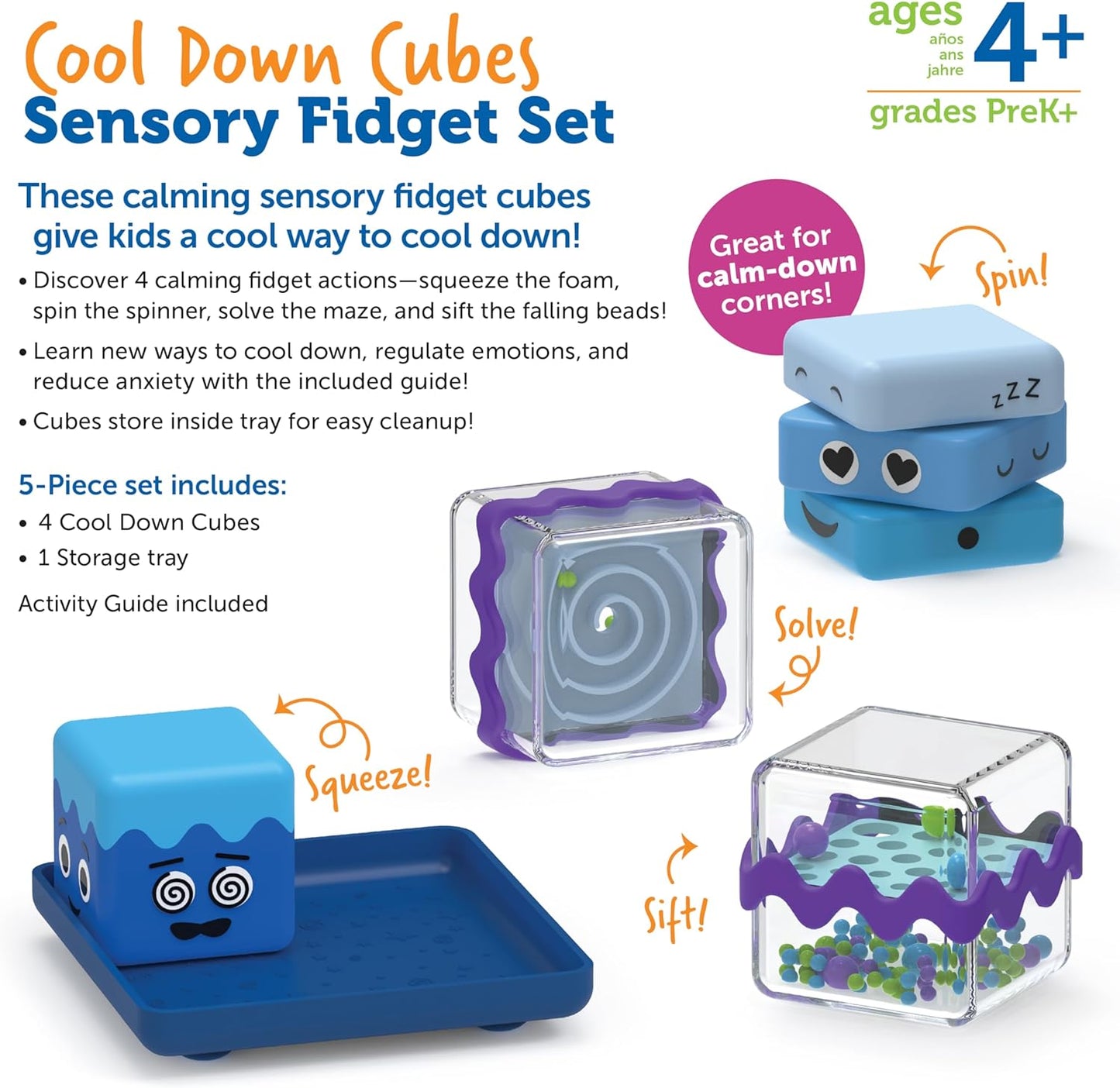 Cool Down Cubes Sensory Fidget Set