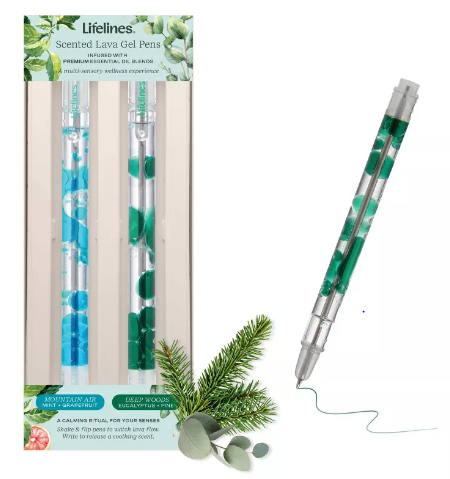 Lifelines Scented Lava Pen Set Blue and Green
