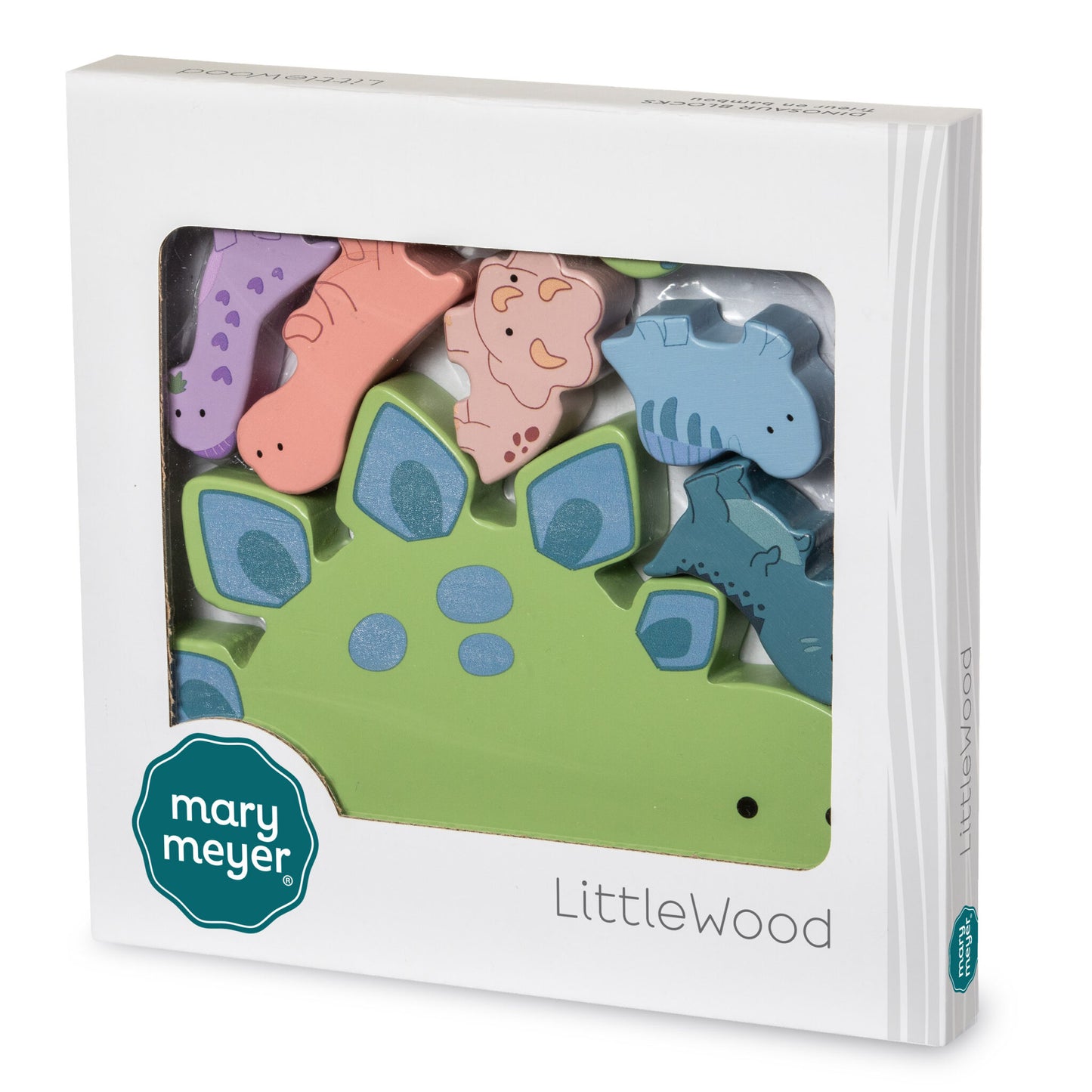 Mary Meyer Little Wood Dinosaur Blocks